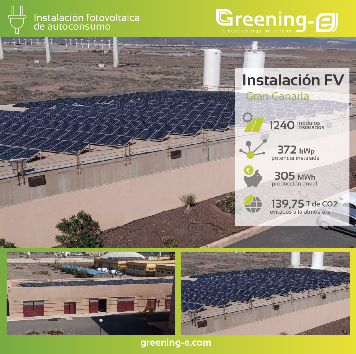 datos instalación Greening-e Gran Canaria