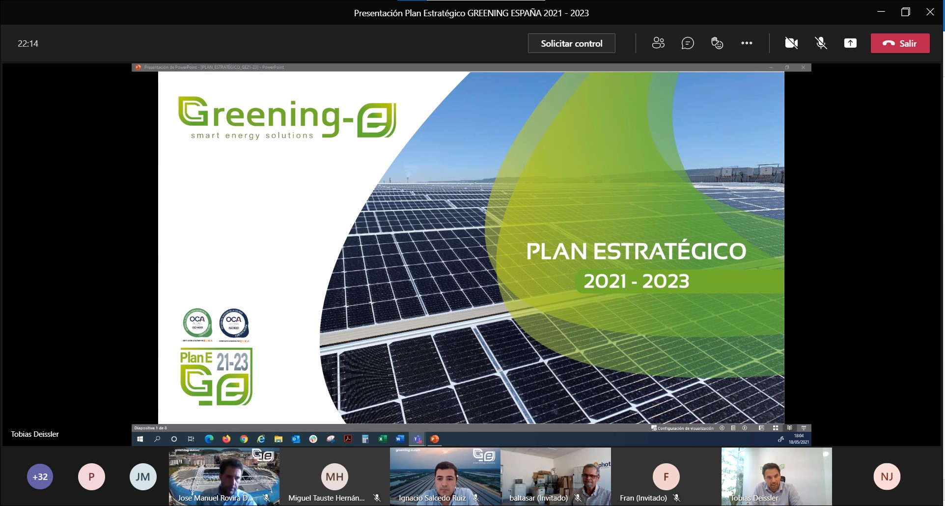 Greening-e presenta su línea de actuación para los próximos tres años