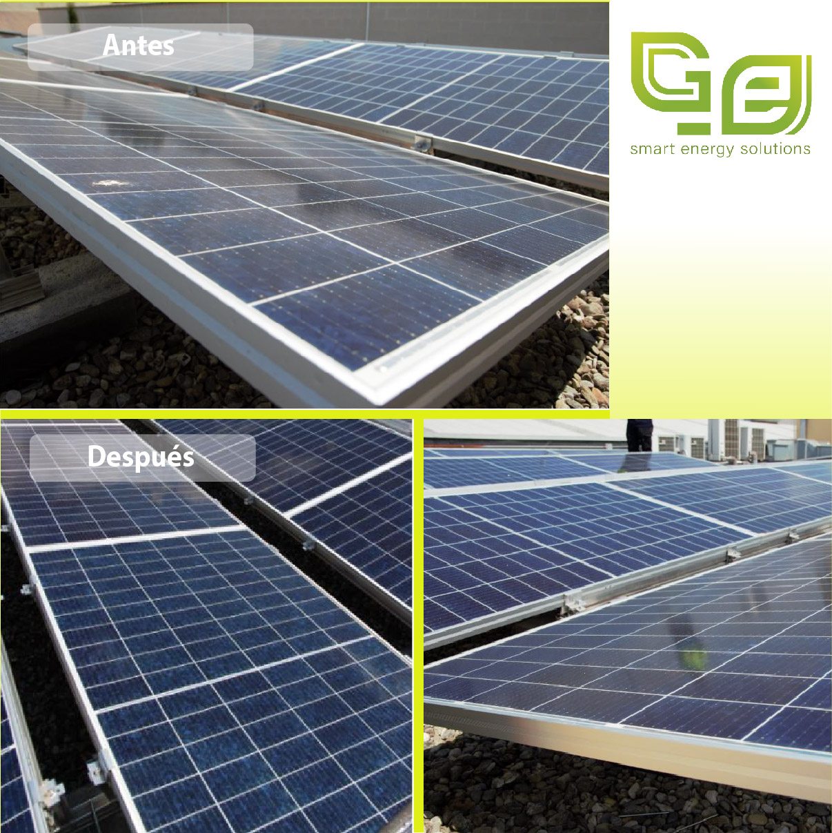 limpieza de paneles solares
