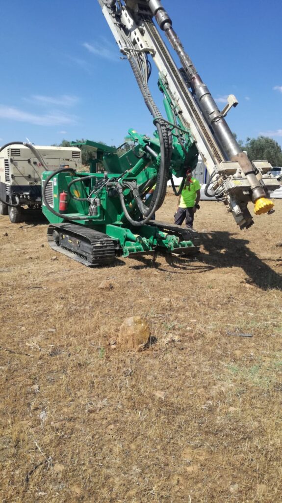 drilling planta solar Greening-e Badajoz