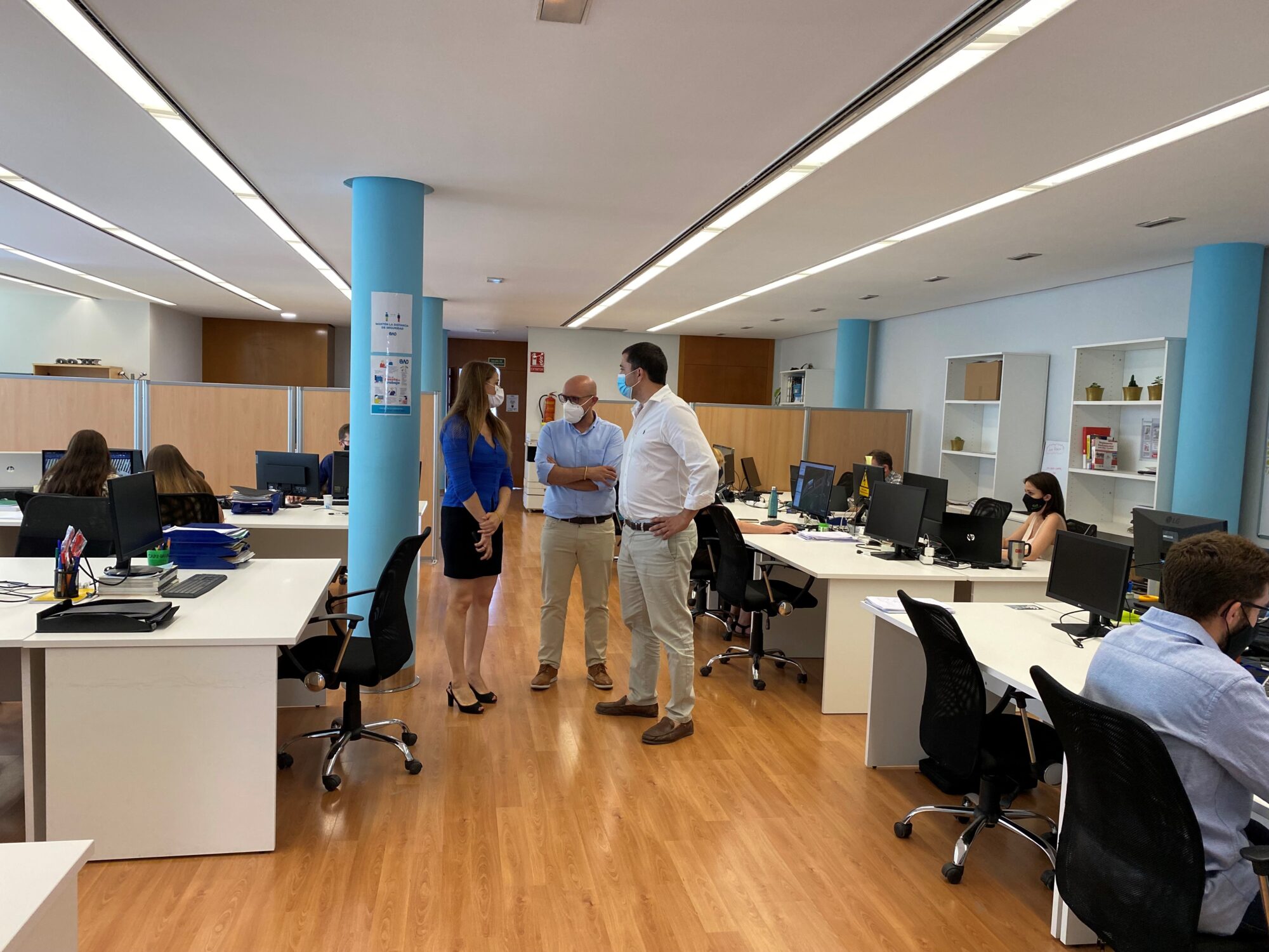 visita a las oficinas de greening