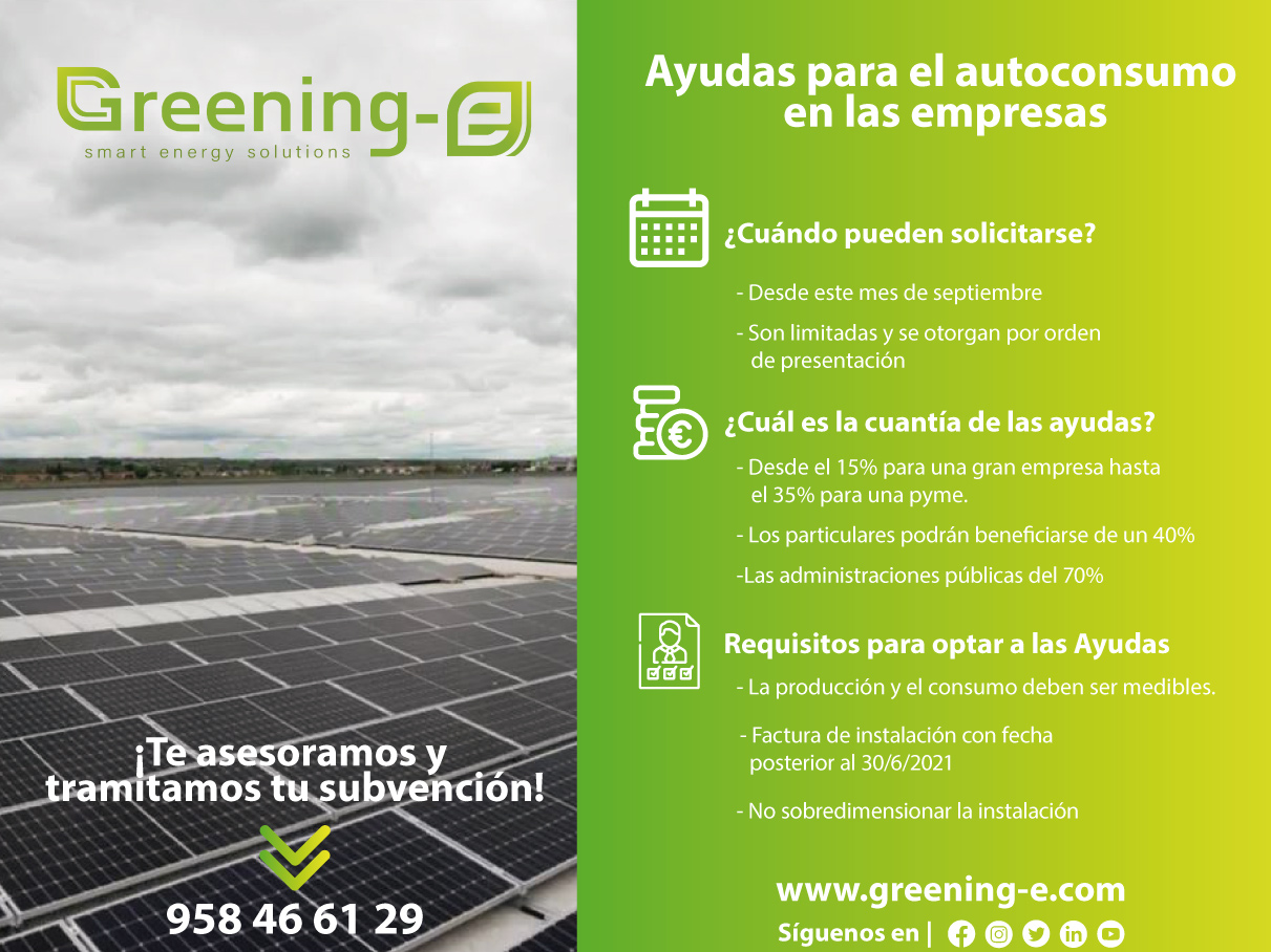 infografía de ayudas para el autoconsumo