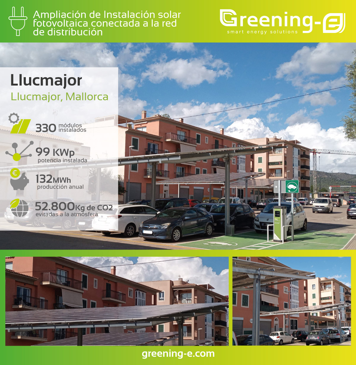 pérgolas fotovoltaicas Llucmajor Mallorca