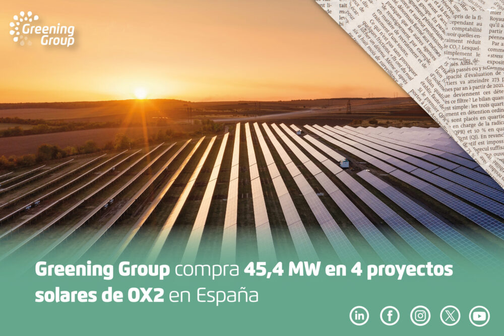 Greening Group compra 45,4 MW