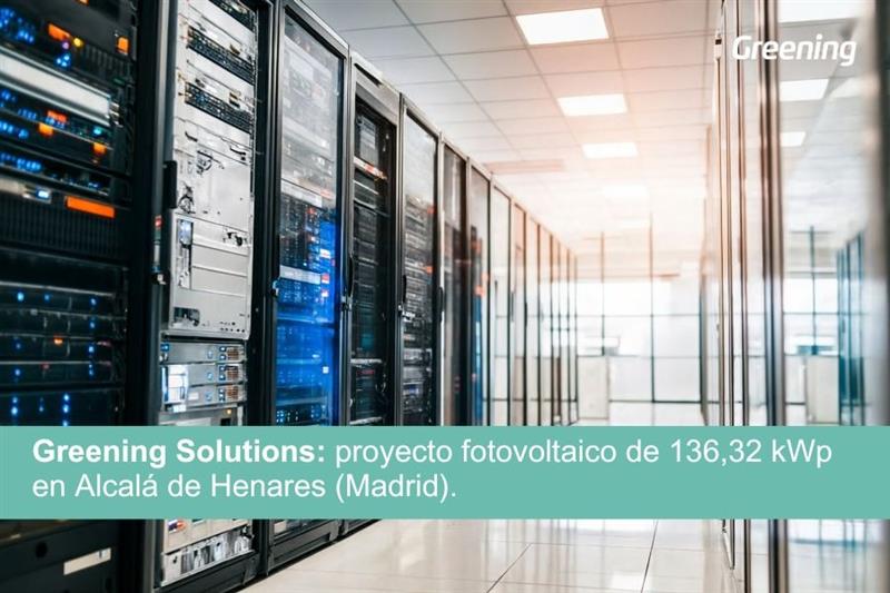 Instalación fotovoltaica de 136,32 kWp para centro de datos en Alcalá de Henares, Madrid