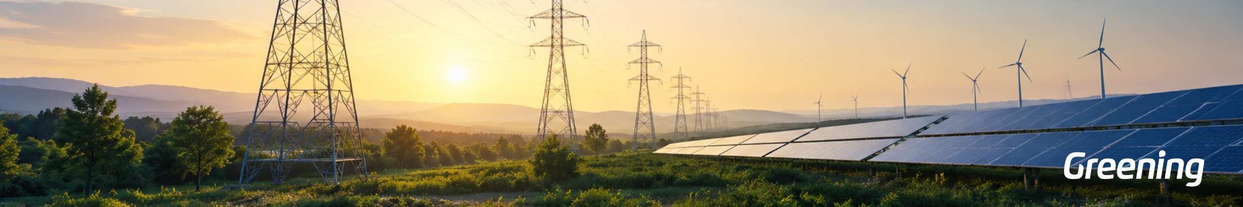 Infraestructura eléctrica y parque solar utilizados para representar la demanda energética y la estabilidad de red en Europa.