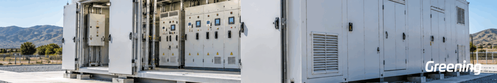 Modular E-House with integrated electrical equipment